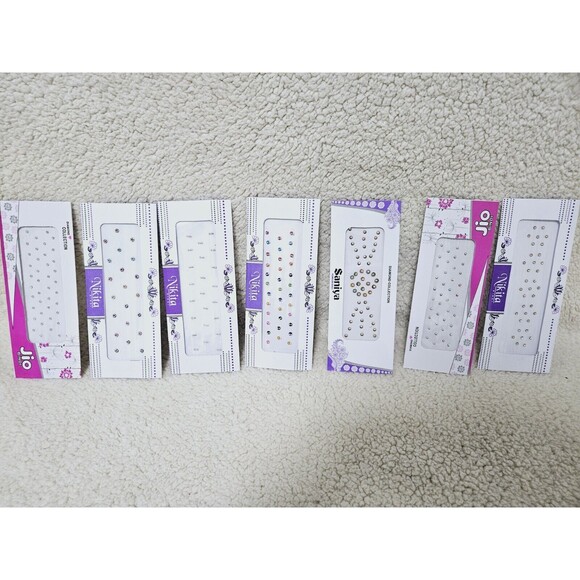 7 Pack Bindi for Women,self adhesive Rhinestone stickers  Face ,body - Picture 2 of 9